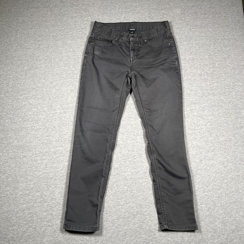 Patagonia Jeans Womens 4 Gray Denim Skinny Mid Rise Utlity Workwear Casual